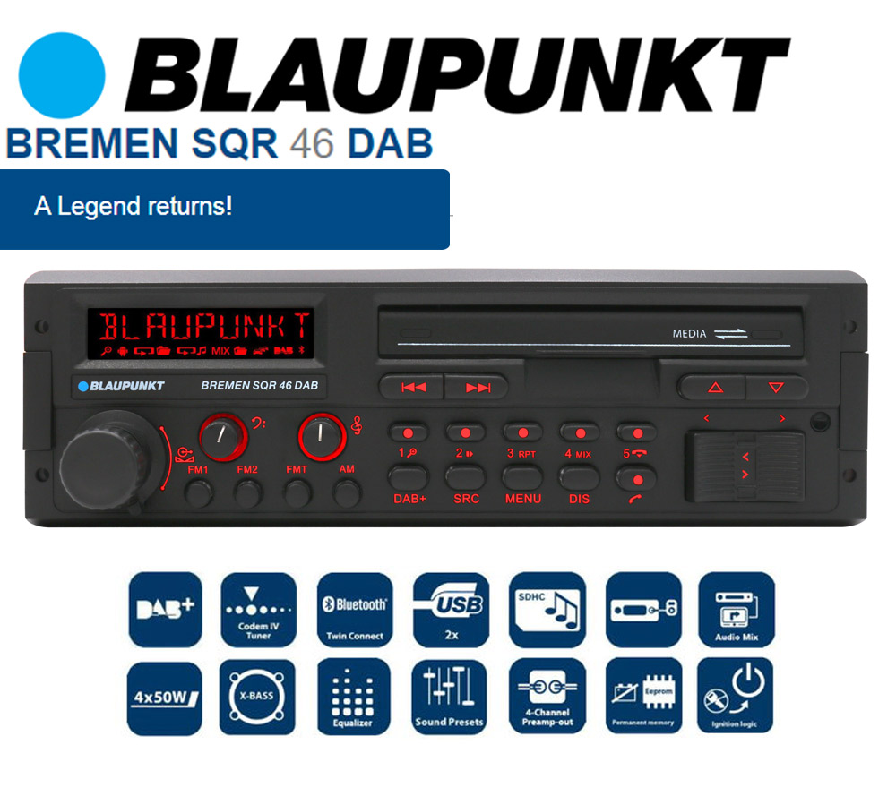 Blaupunkt Stockholm 400 DAB CD/MP3 Car Stereo Bluetooth DAB USB iPod AUX-IN